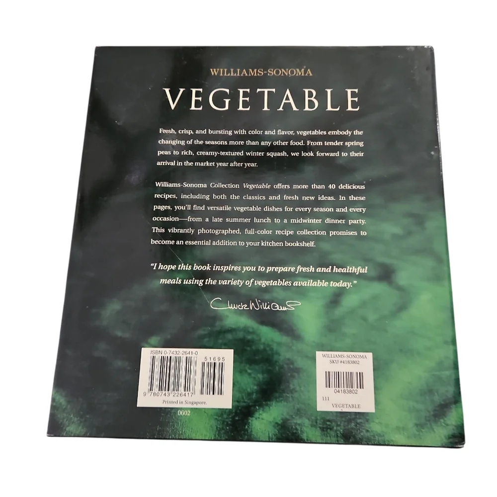 Williams Sonoma Green Vegetable Cookbook
